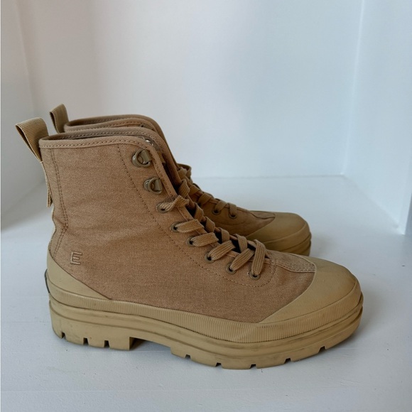Everlane The Canvas Utility Boots in Light Khaki Women's 8.5 - Picture 2 of 6